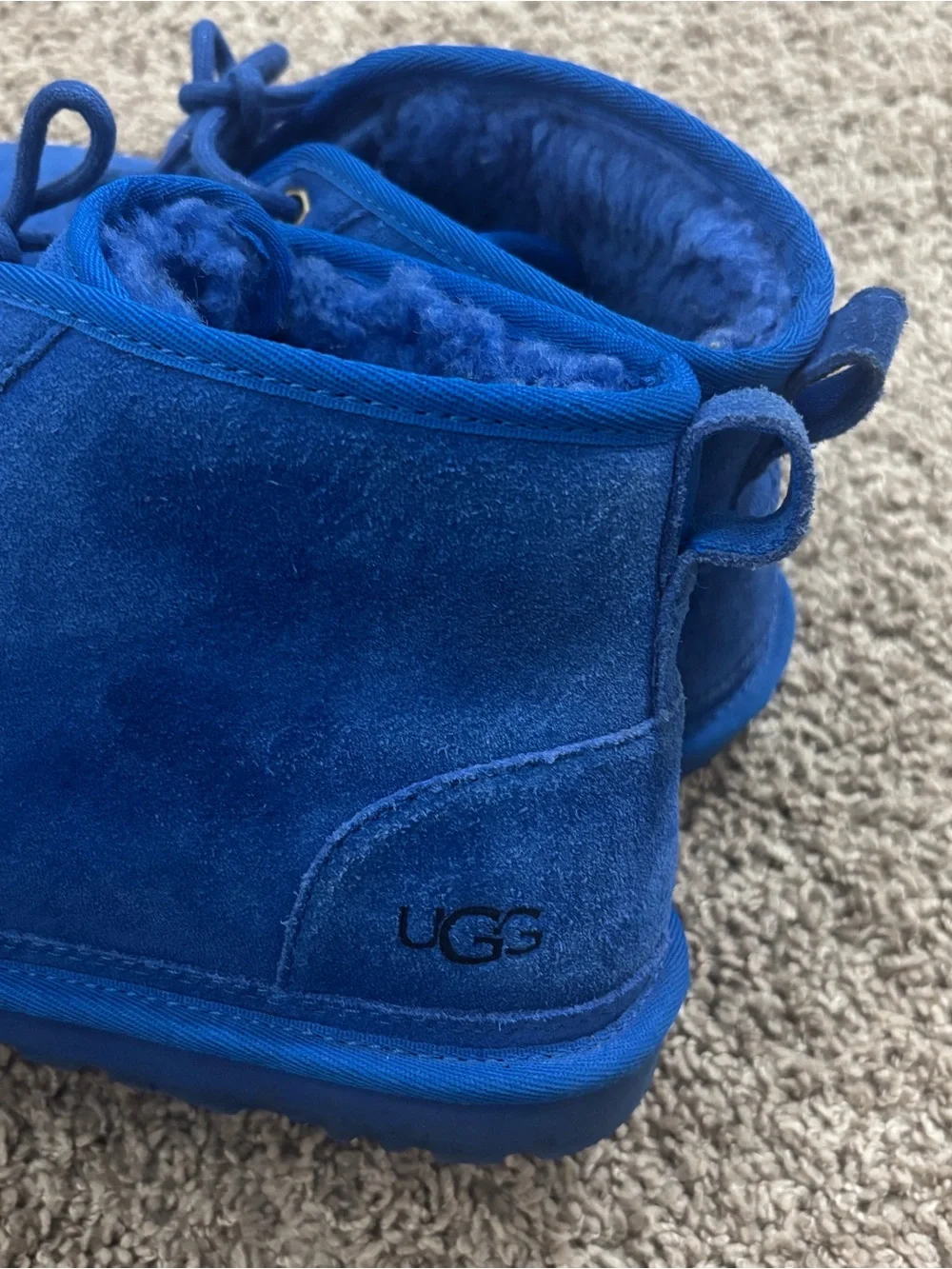 Ugg Neumel chukka lace up boot Royal blue men’s 9